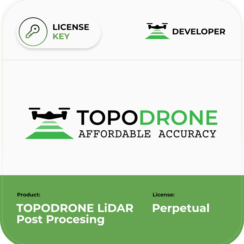 TOPODRONE LiDAR Post ProcessingPerpetual License