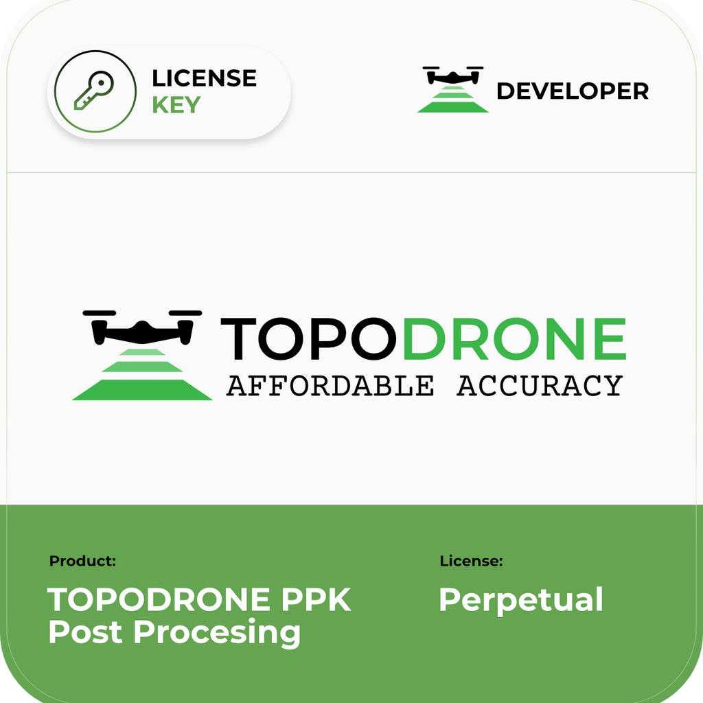 TOPODRONE PPK Post Processing Perpetual License