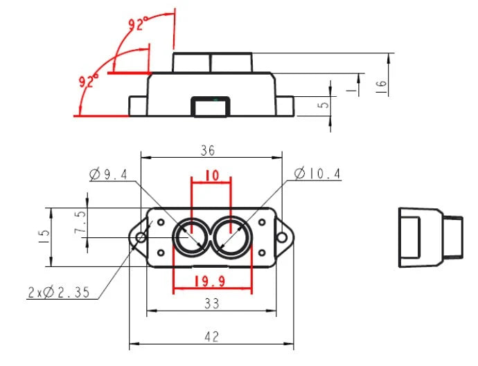 Benewake TFMini-S<br>Micro LiDAR Module