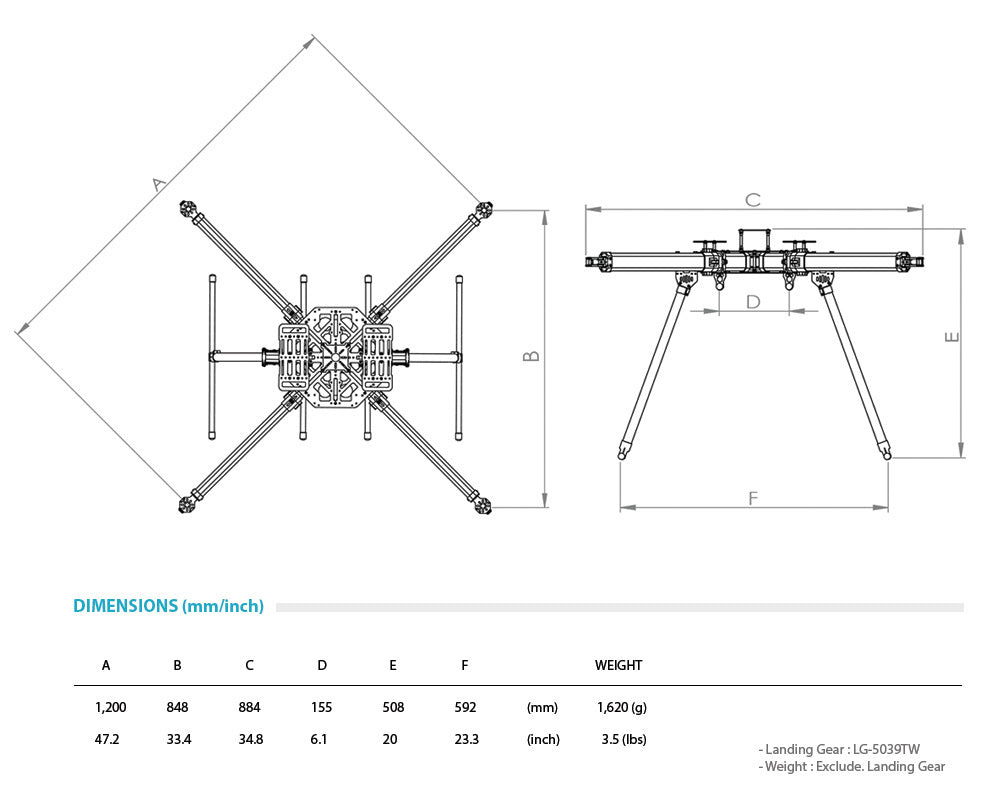 Gryphon X8-1200VX<br>Pro Frame Kit