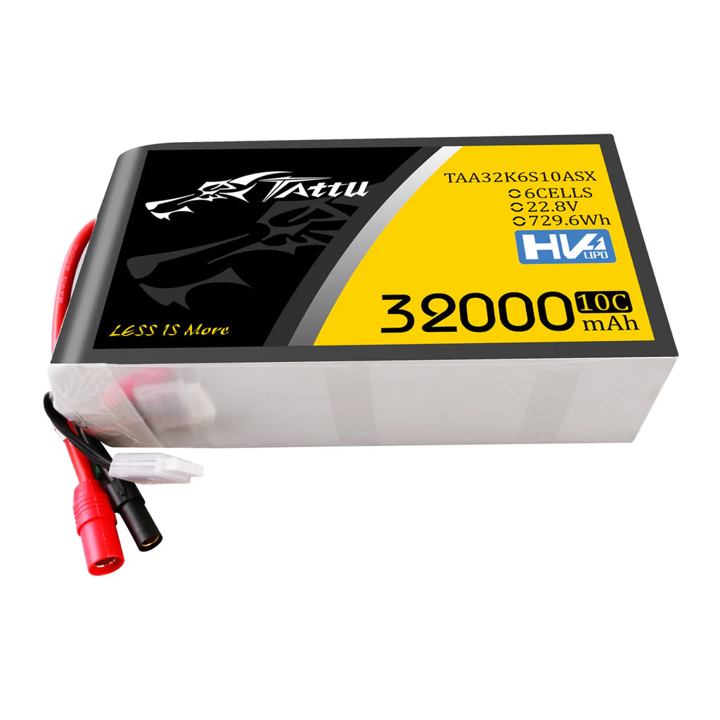 Tattu 32,000mAh 22.8V 10C 6S1P Lipo (AS150)