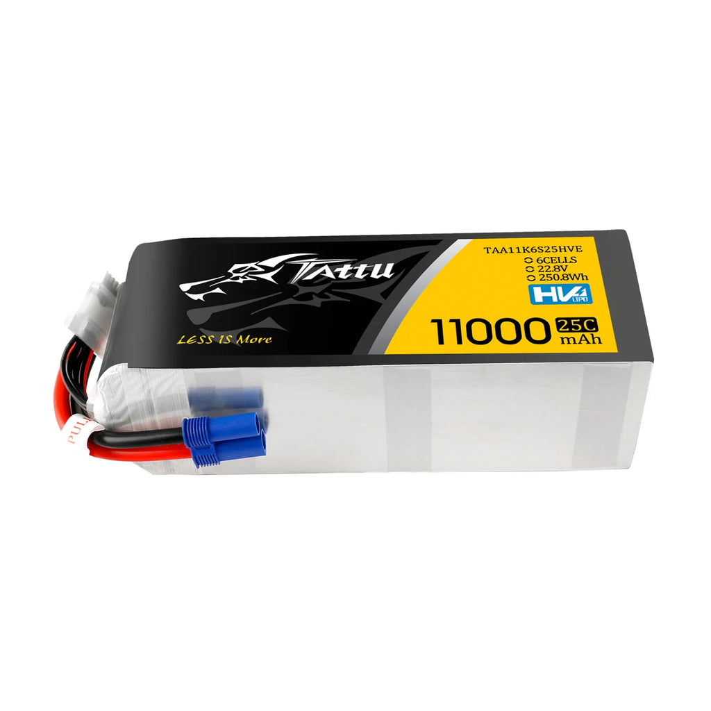 Tattu 11,000mAh 22.8V HV 25C 6S1P Lipo (EC5)