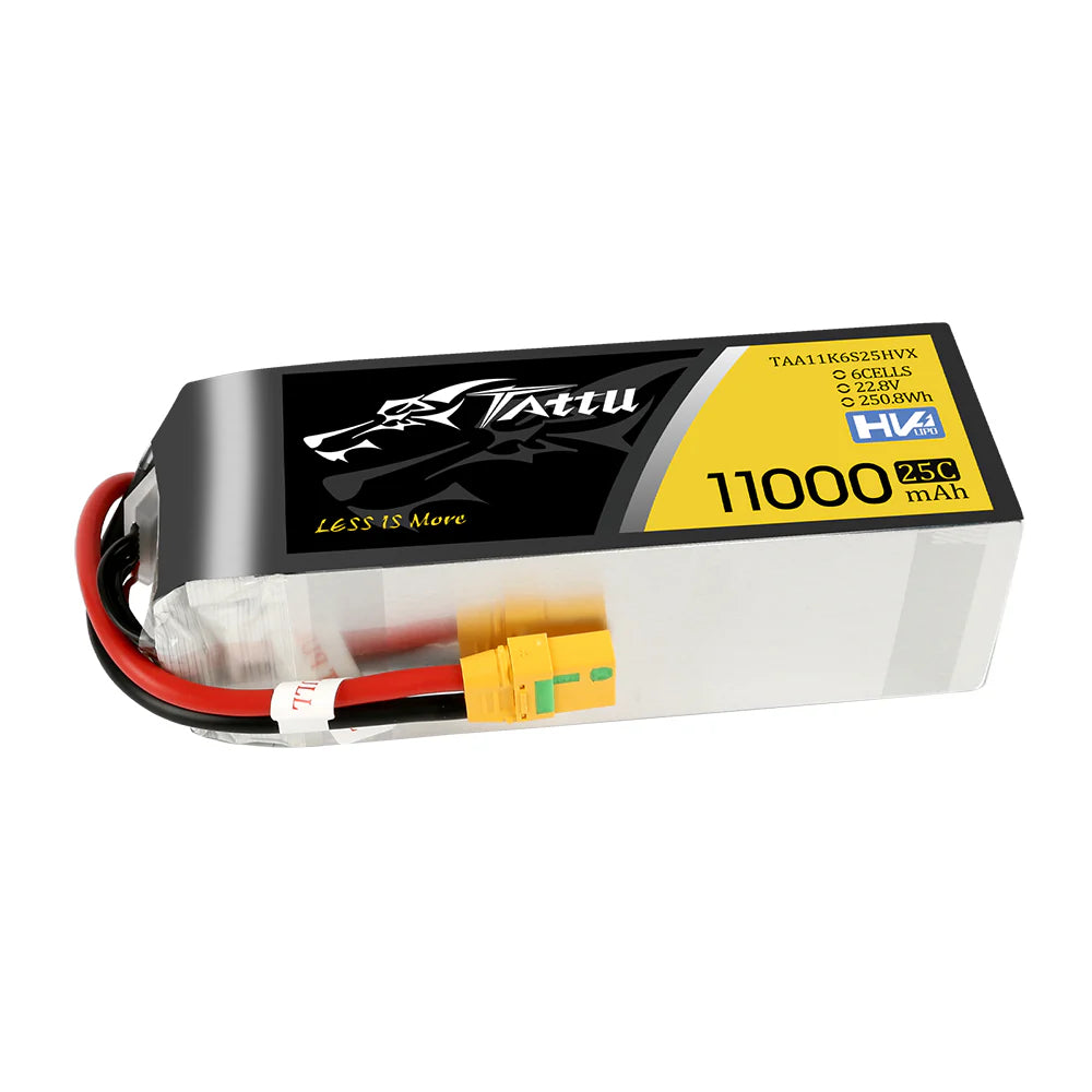 Tattu 11,000mAh 22.8V HV 25C 6S1P Lipo (XT90-S)