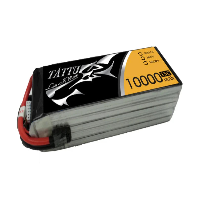 Tattu 10,000mAh 18.5V 15C 5S1P Lipo (EC5)