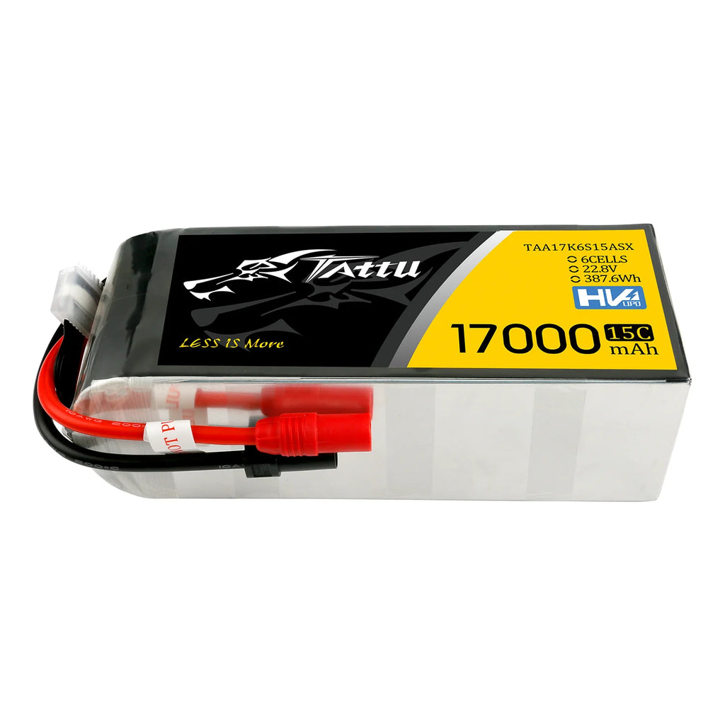 Tattu 17,000mAh 22.2V 15C 6S1P Lipo (AS150+XT150)