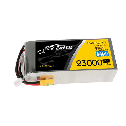 Tattu 23,000mAh 22.8V 25C 6S1P Lipo (XT90)