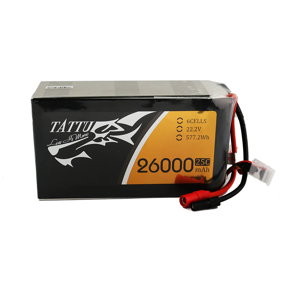 Tattu 26,000mAh 22.2V 25C 6S1P Lipo (AS150)