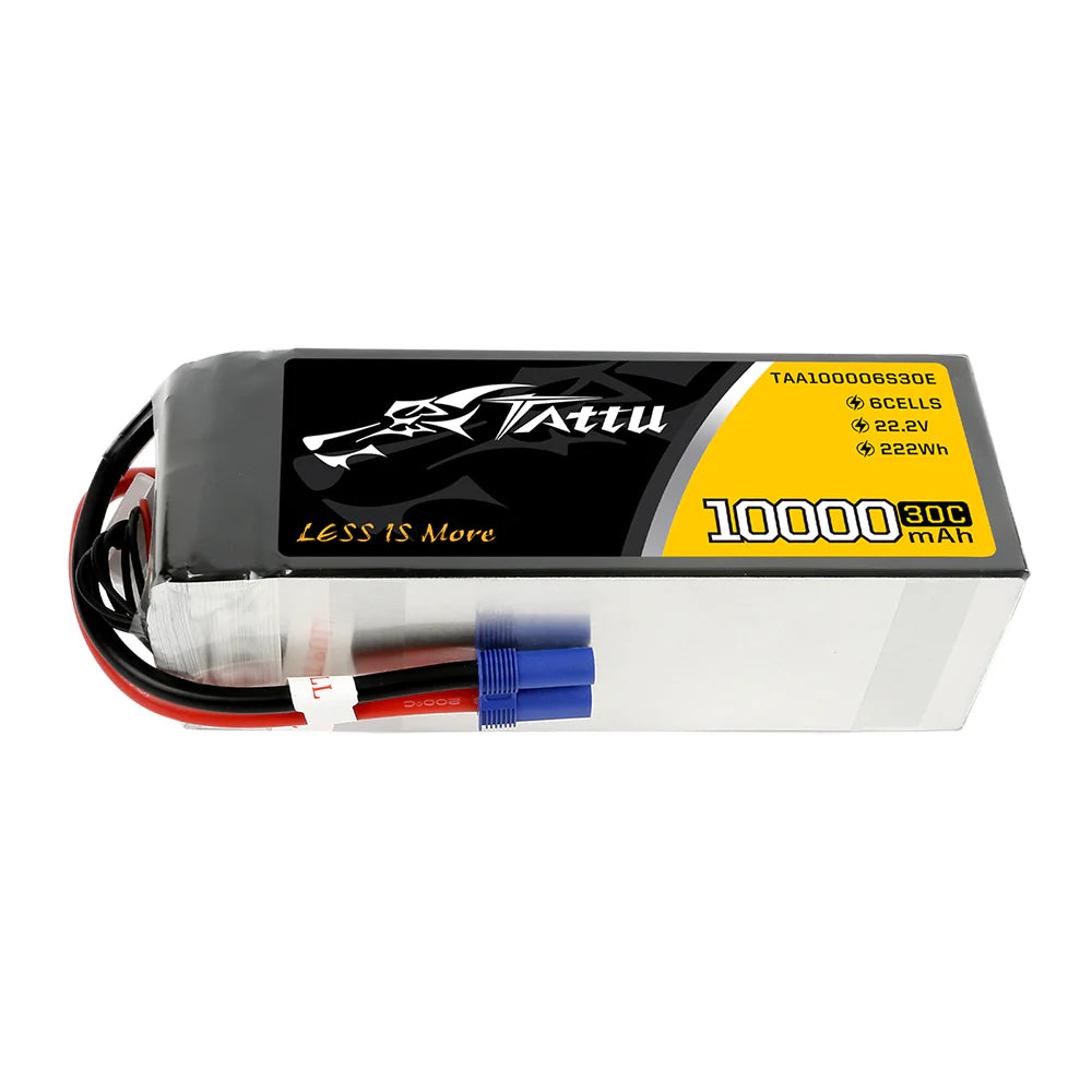 Tattu 10,000mAh 22.2v 30C 6S1P Lipo (EC5)