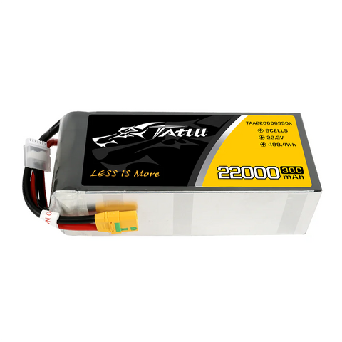 Tattu 22,000mAh 30C 6S1P Lipo (XT90-S)