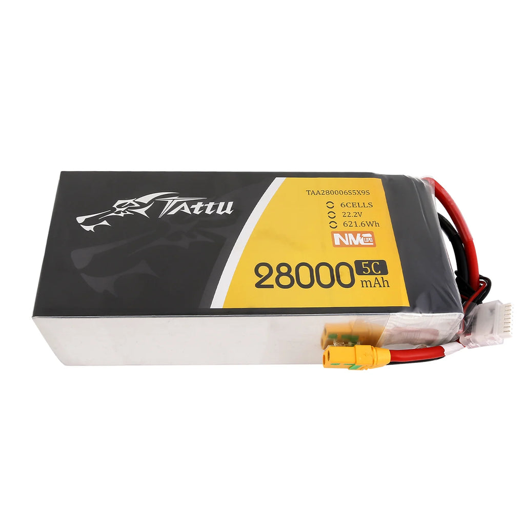 Tattu NMC 28,000mAh 5C 6S1P Lipo (XT90-S)