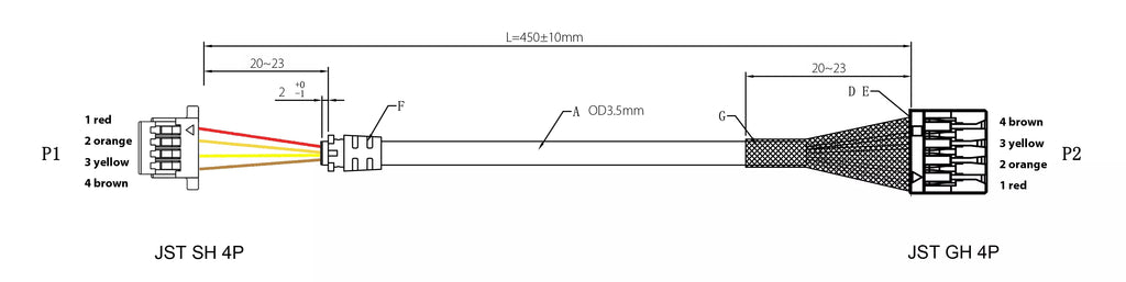 Holybro DroneCAN GPS<br>Extended Cable