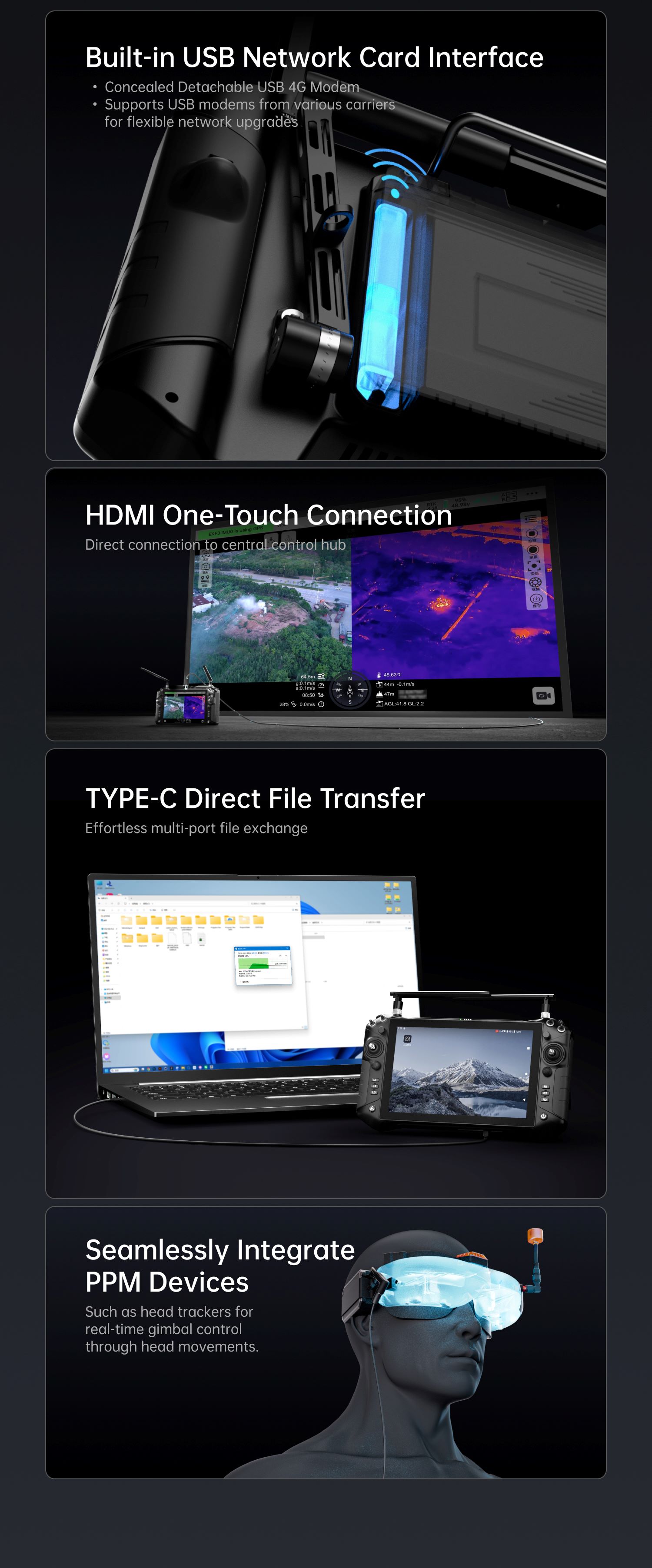 SIYI UniRC10 Pro Dual Frequency<br>Handheld 40 KM Ground Station