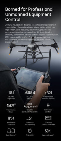SIYI UniRC10 Pro Dual Frequency<br>Handheld 40 KM Ground Station