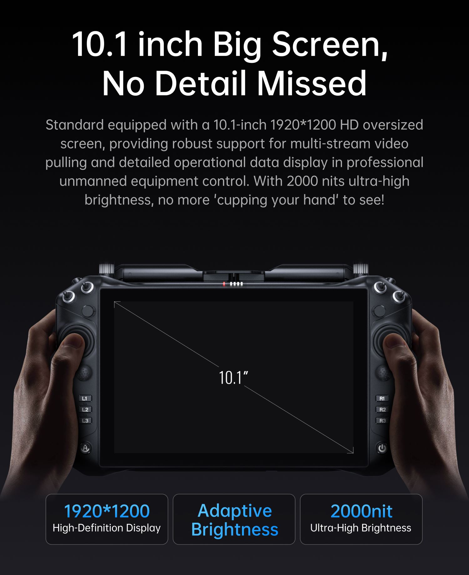 SIYI UniRC10 Pro Dual Frequency<br>Handheld 40 KM Ground Station