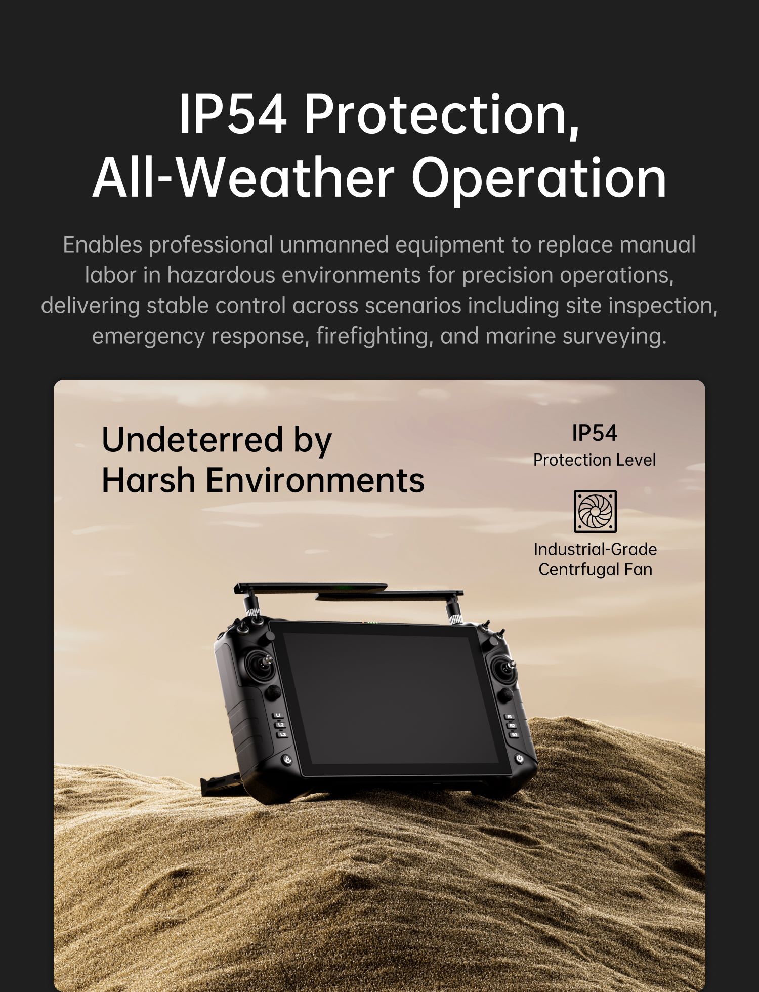 SIYI UniRC10 Pro Dual Frequency<br>Handheld 40 KM Ground Station