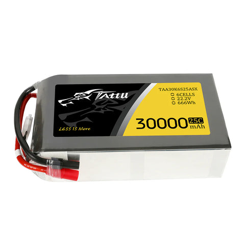 Tattu 30,000mAh 22.2V 25C 6S1P Lipo