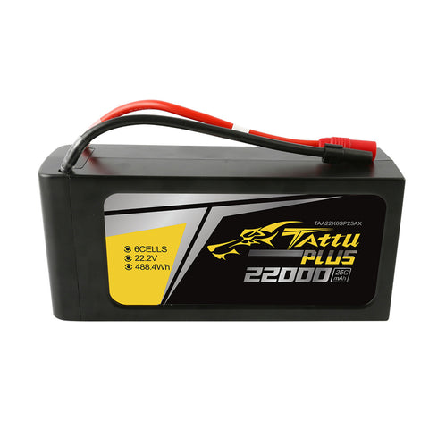 Tattu Plus 22,000mAh 22.2V 25C 6S1P Lipo (AS150+XT150)