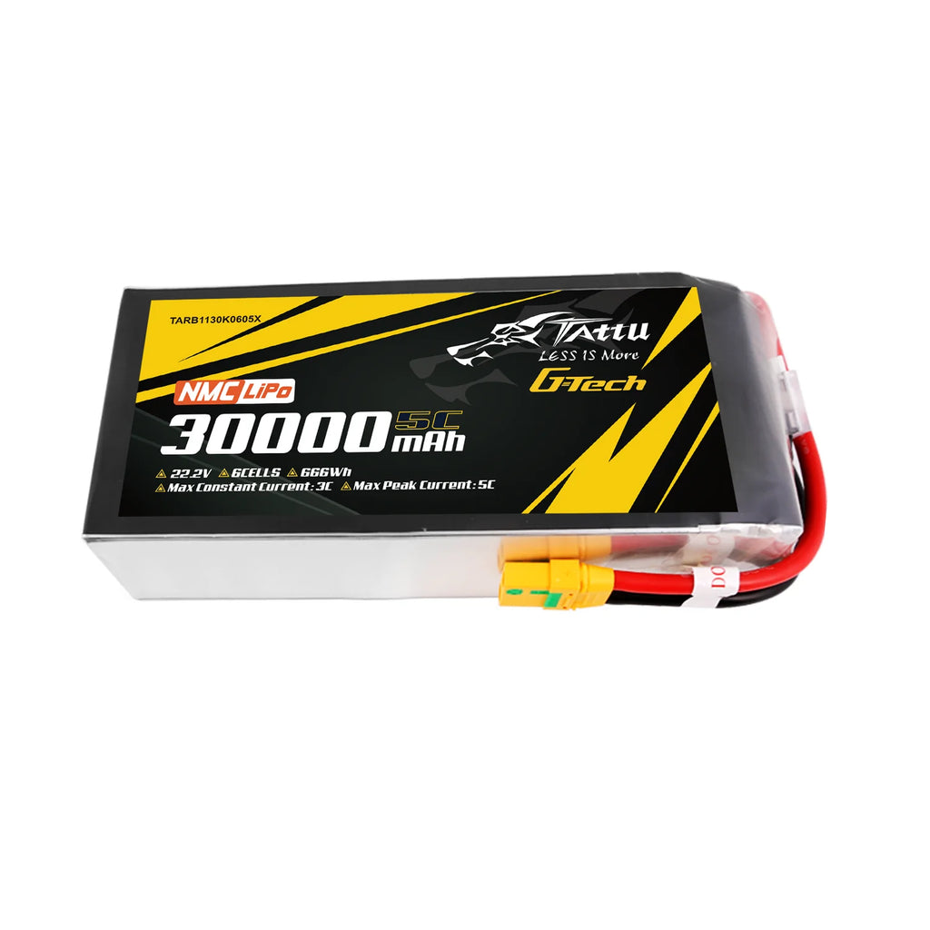 Tattu NMC 30,000mAh Semi-Solid <br>5C 6S1P G-Tech Lipo (XT90-S)