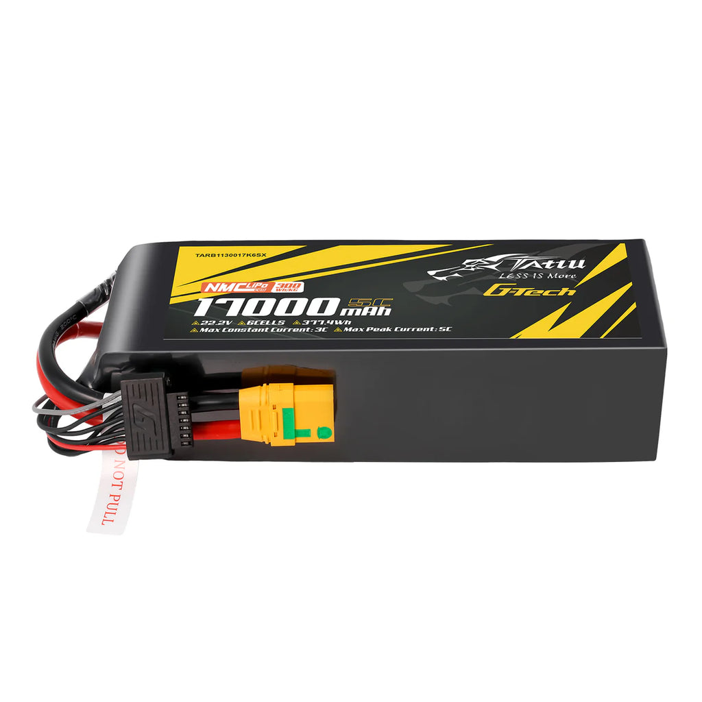 Tattu 17000mAhSemi-solid State 300Wh/kg<br>5C 22.2V 6S1P with XT90S-F Plug